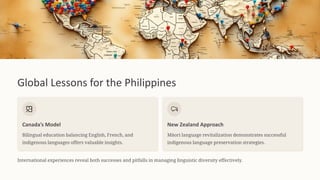 Bilingualism and Multilingualism in the Philippines: Language Diversity ...