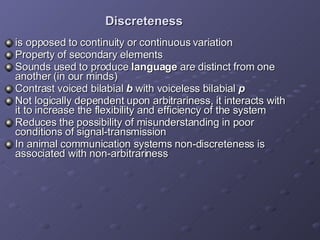 Discreteness Language Acquisition | PPT
