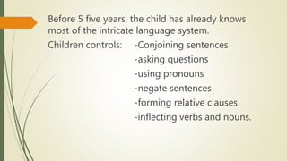Language acquisition | PPTX