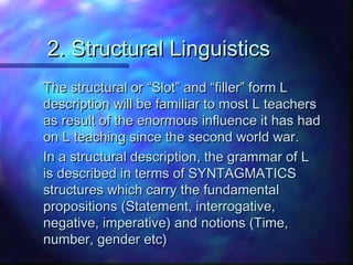 Language description (Applied Linguistics) | PPT