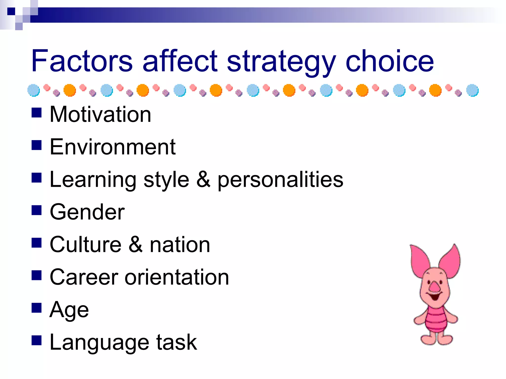 Language Learning Strategies | PPT