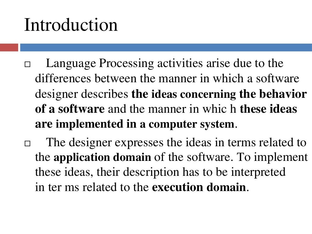 Language processors