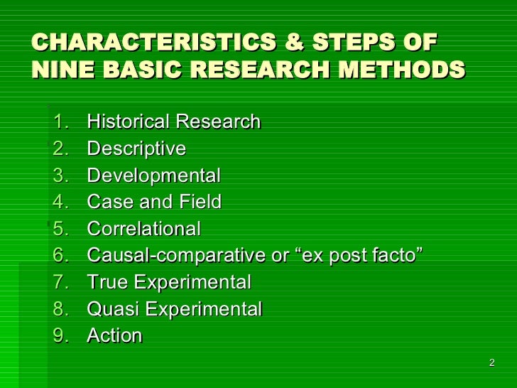 8 steps of historical research