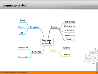 © 2014 Copyright T Ashok. All rights reserved.
Language styles
7
 