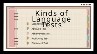 Comprehensive Overview of Language Testing: Types, Functions, and ...