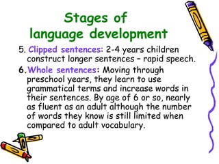 First Language acquisition - second class | PPT