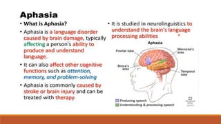 LANGUAGE AND BRAIN :Relationship Between Language and the Brain