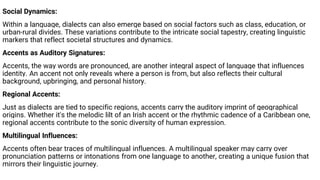 Language and Identity: How Dialects and Accents Shape Cultural