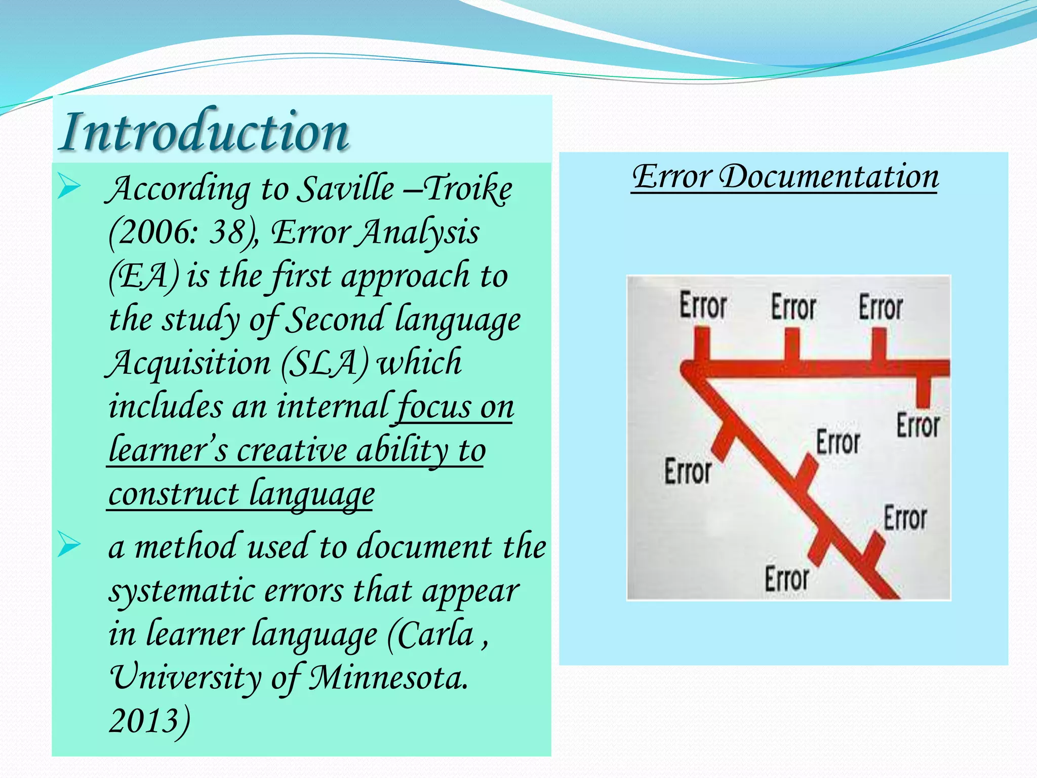 Language and linguistics error analysis | PPTX