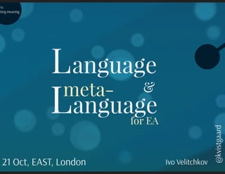 Language and Meta-language for Enterprise Architecture