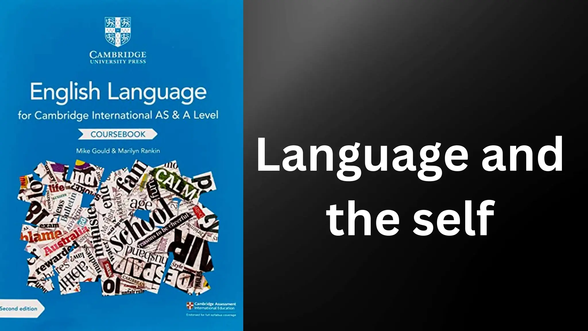 Language and
the self
 