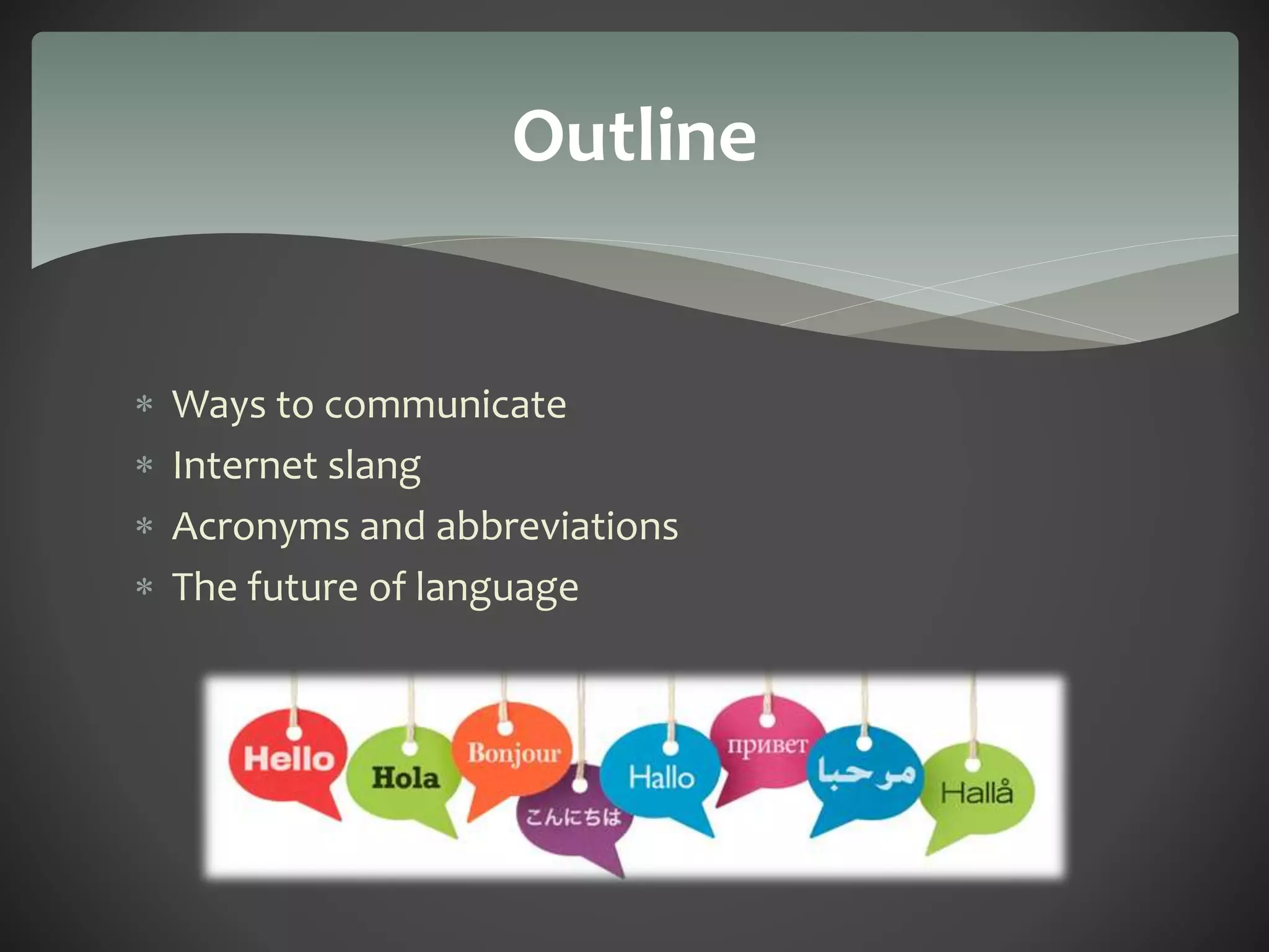 Language and technology | PPTX