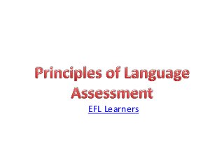 EFL Learners
 