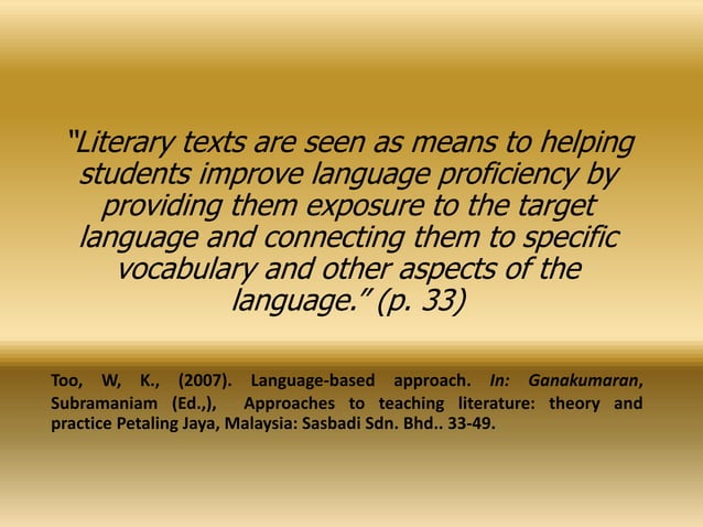 Language-based approach