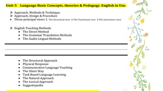 Language basic concepts, theories and pedagogy. English in use.pptx