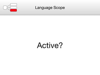 Language Scope




Active?
 