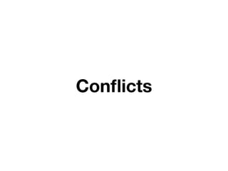 Conﬂicts
 