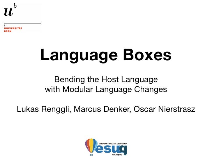 Language Boxes — Bending the Host Language with Modular Language Chan…