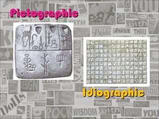 Pictographic   Idiographic 