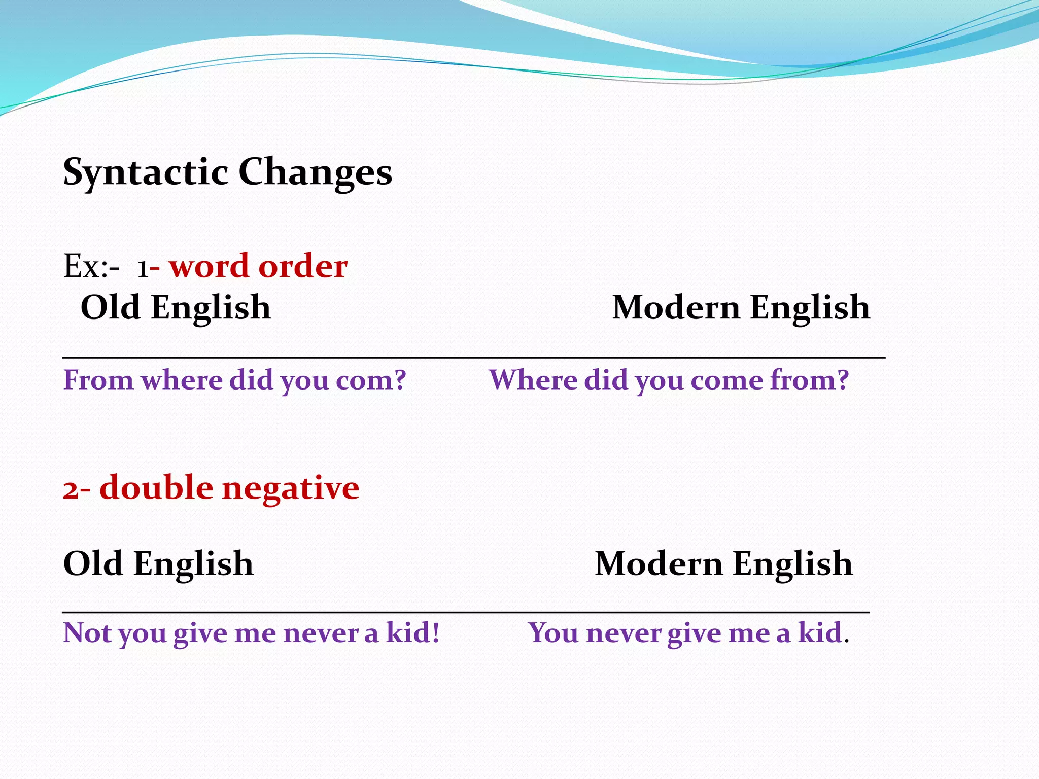 Language change | PPTX