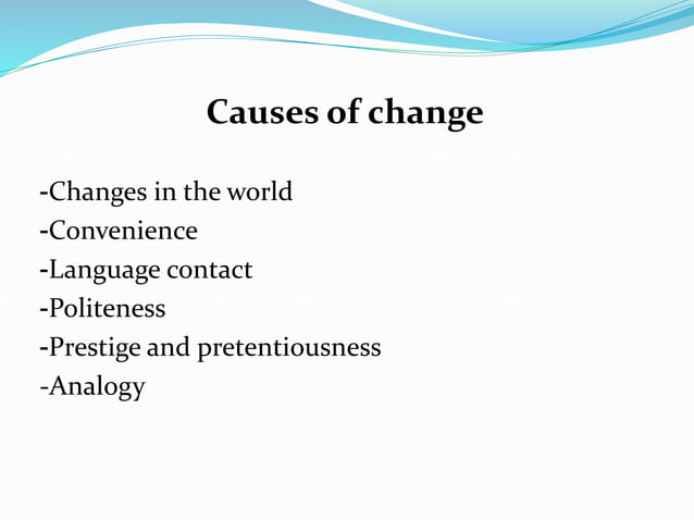 Language Change PPT language-change-ppt