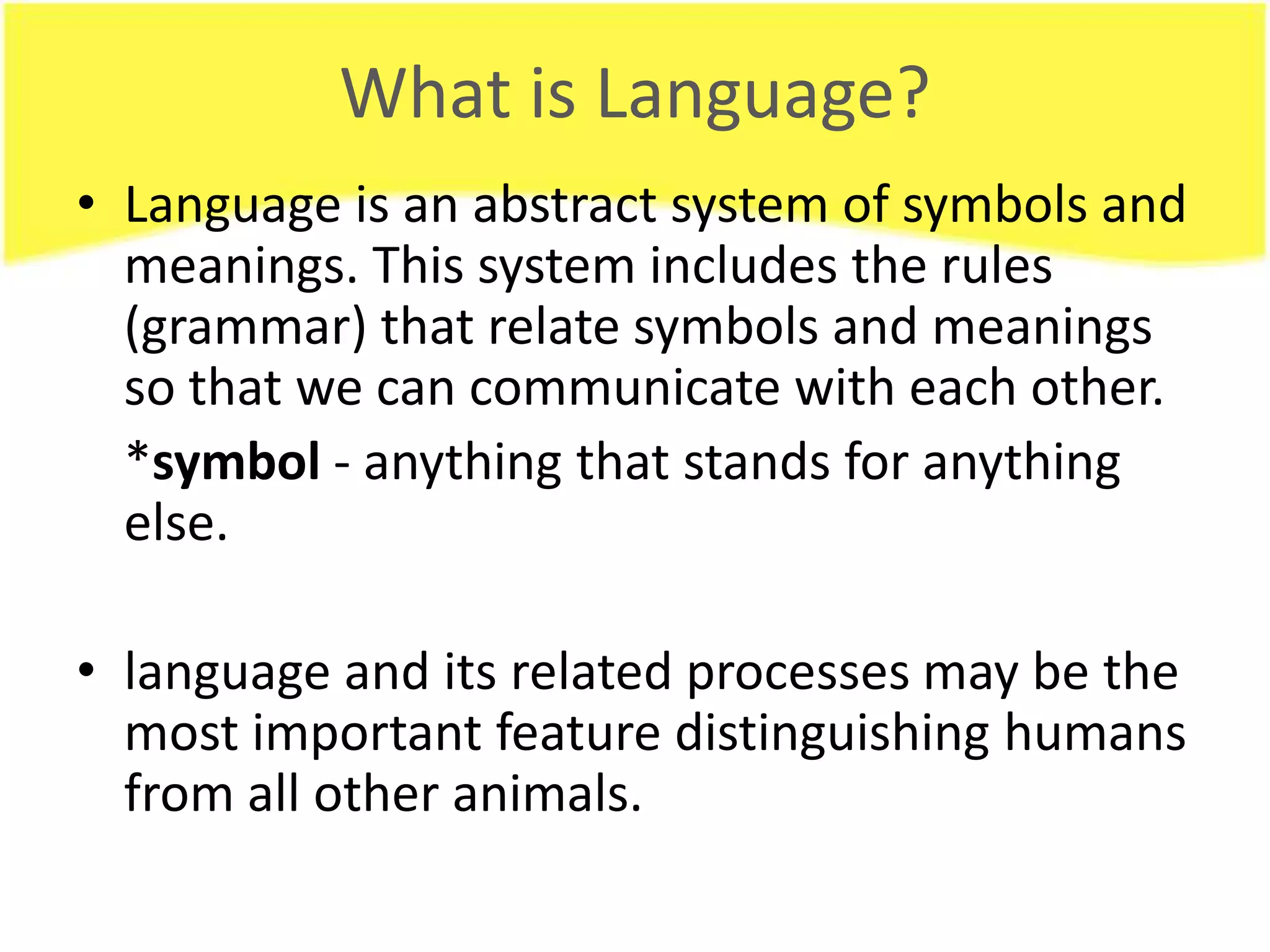 Language & Communication | PPTX