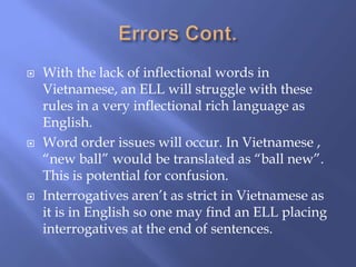 Language comparison powerpoint | PPTX