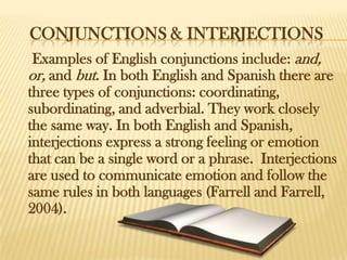 Filament Conjunction Example Language comparison presentation | PPTX