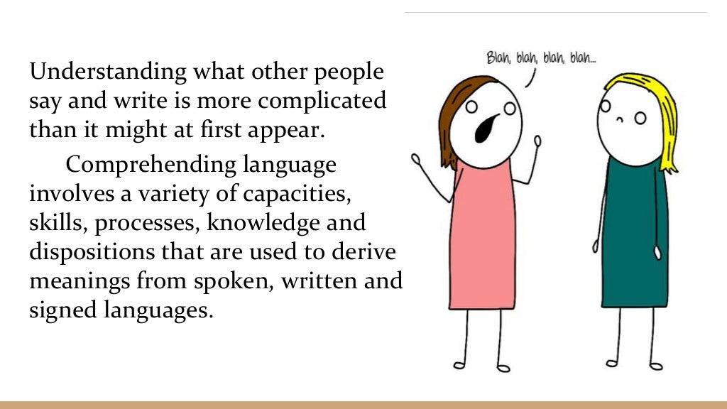 Language Comprehension