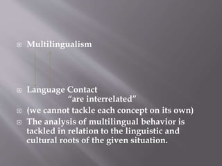 Language contact | PPTX