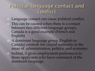 Language contact | PPTX