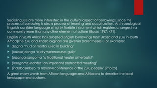 Language Contact slides for sociololinguistics | PPTX