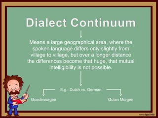 Geographical Difference Language Language & culture | PPT