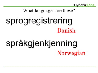 Language Detection Library for Java | PDF