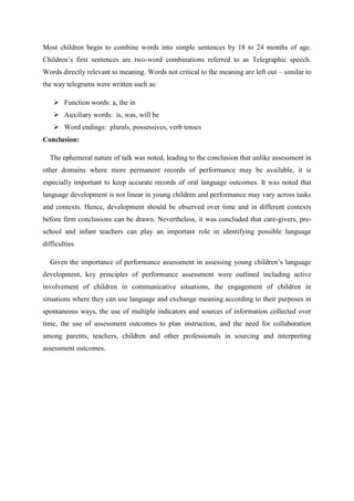 Language development in children | PDF