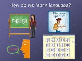 How do we learn language?
 