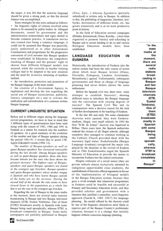 Language education in the basque country (2000)
