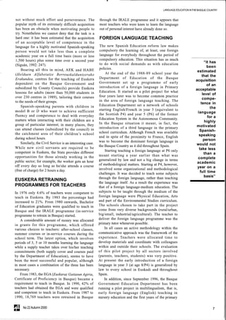 Language education in the basque country (2000)