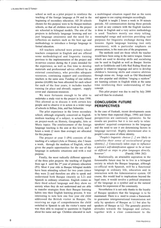 Language education in the basque country (2000)