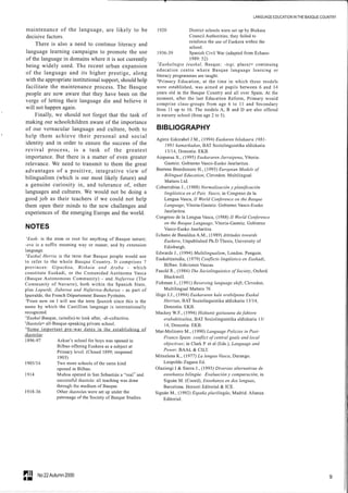 Language education in the basque country (2000)