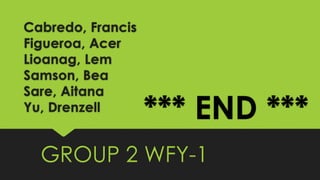 Cabredo, Figueroa, Lioanag, Samson,Sare, Yu
GROUP 2
Source:
Practical Speech Fundamentals book
 