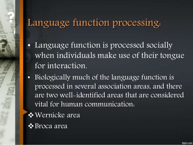 Language functions