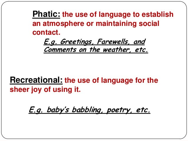 Language functions and notions