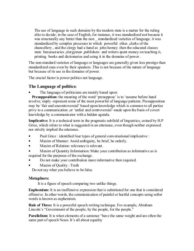 Language and identity essay