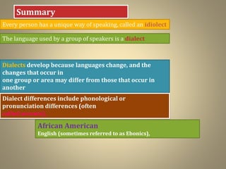 Language in society | PPTX