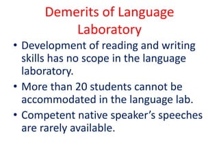 Language laboratory 1 | PPTX