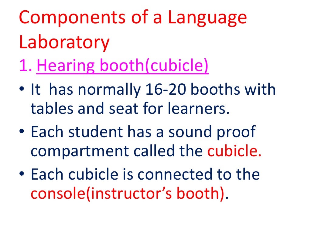 Language laboratory 1