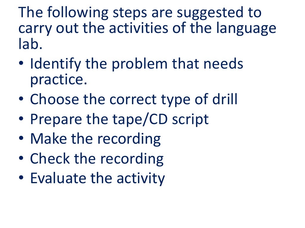 Language laboratory 1