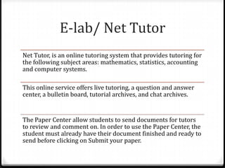 Nettutor Review.pdf Language Lab Resources | PPTX