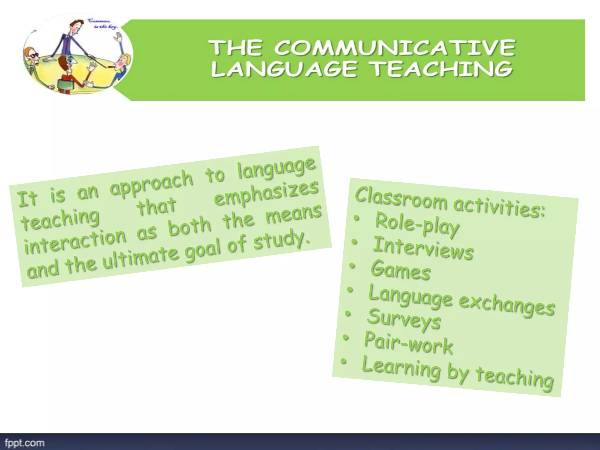 Language learning and teaching